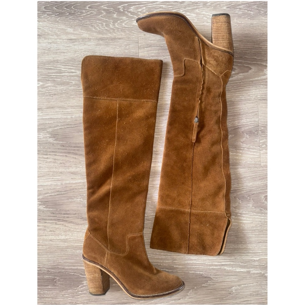 Steve Madden Brown Over the Knee Boots with Slouchy Design